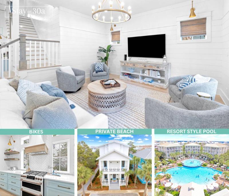 Seeking Sanctuary By On 30a- Pool, Bikes Rosemary Beach