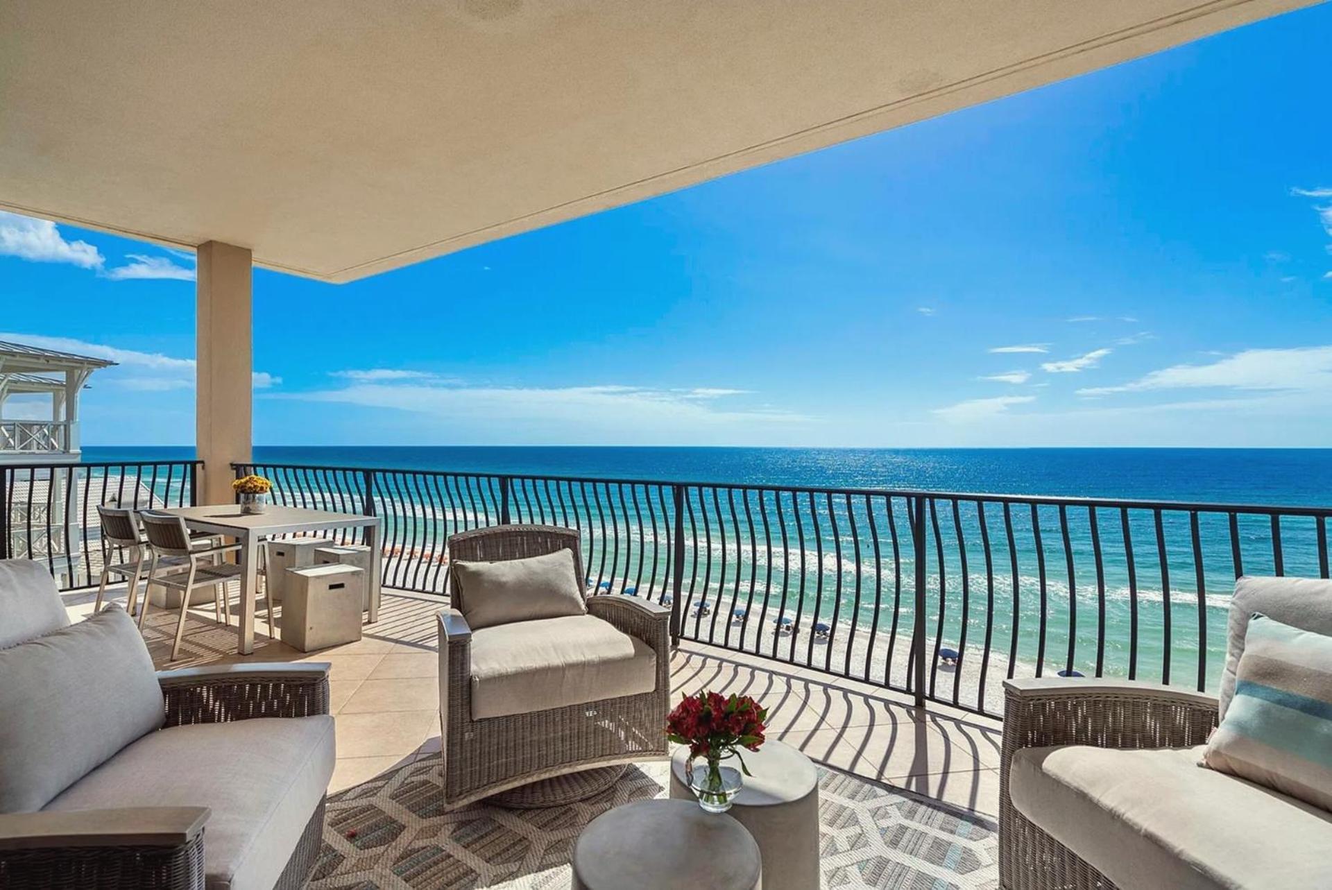 Gulf Front Penthouse With Expansive Balconies Rosemary Beach